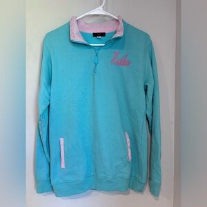 Embroidered boutique pull over